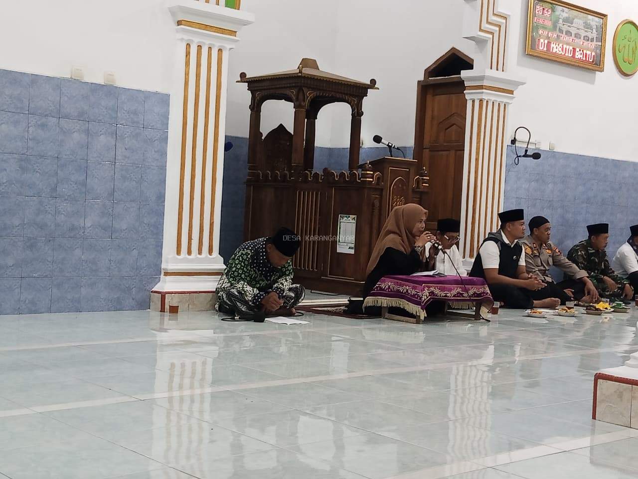 Tarhim Desa Karangnayar di Mesjid Baituttaqwa Cideng